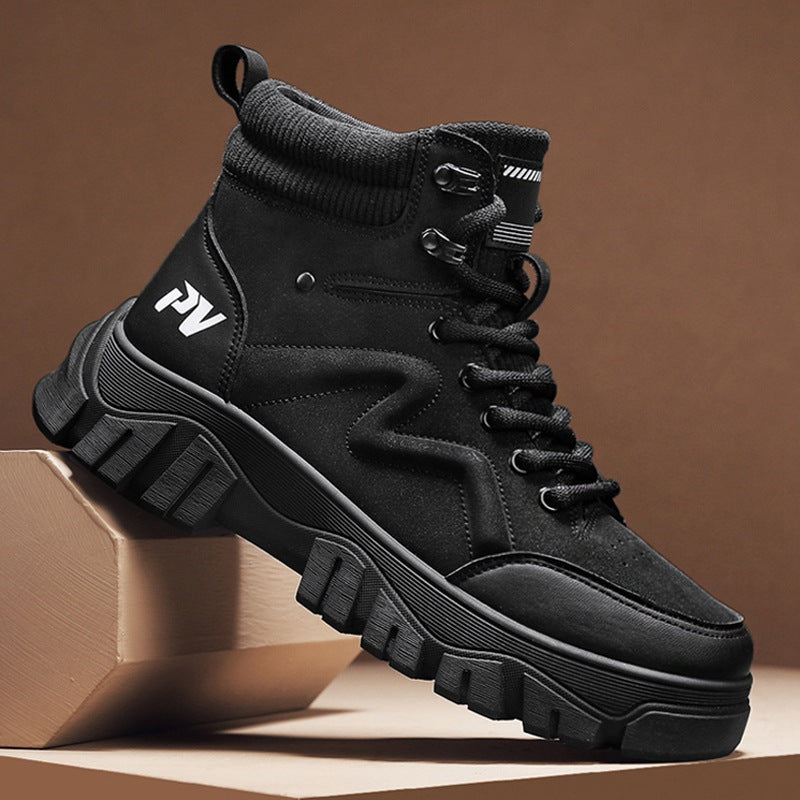 Damen Sneaker High-Top Chunky Straßenschuhe Stabil - BerlinGlamour