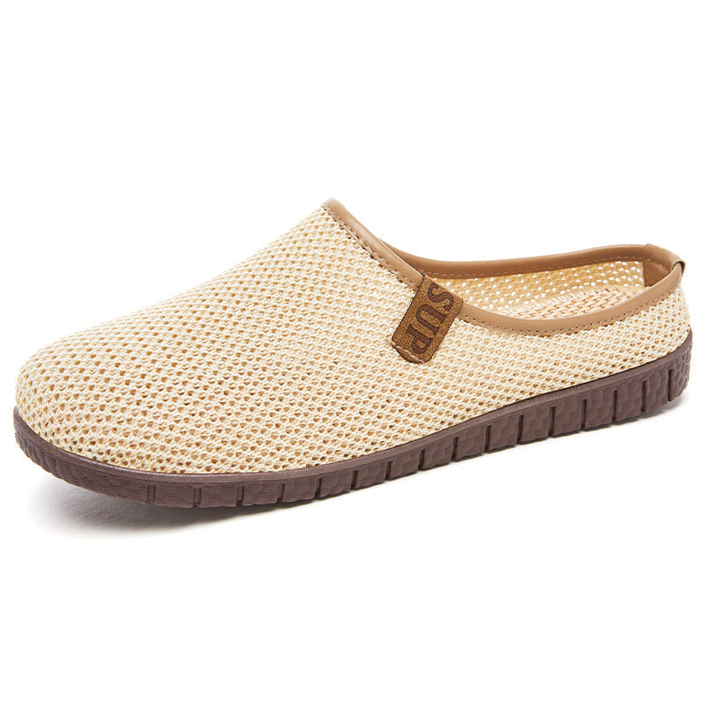 Damen Slipper Atmungsaktiv Mesh Rutschfest Bequem