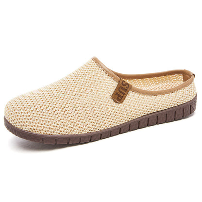 Damen Slipper Atmungsaktiv Mesh Rutschfest Bequem