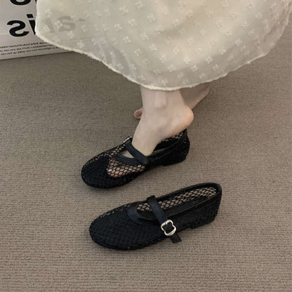 Damen Sandalen Luftig Mesh Komfortabel Mit Verstellbarem Riemen