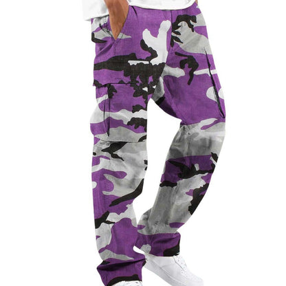 Herren Cargo-Hose Camouflage Vieltaschig Praktisch
