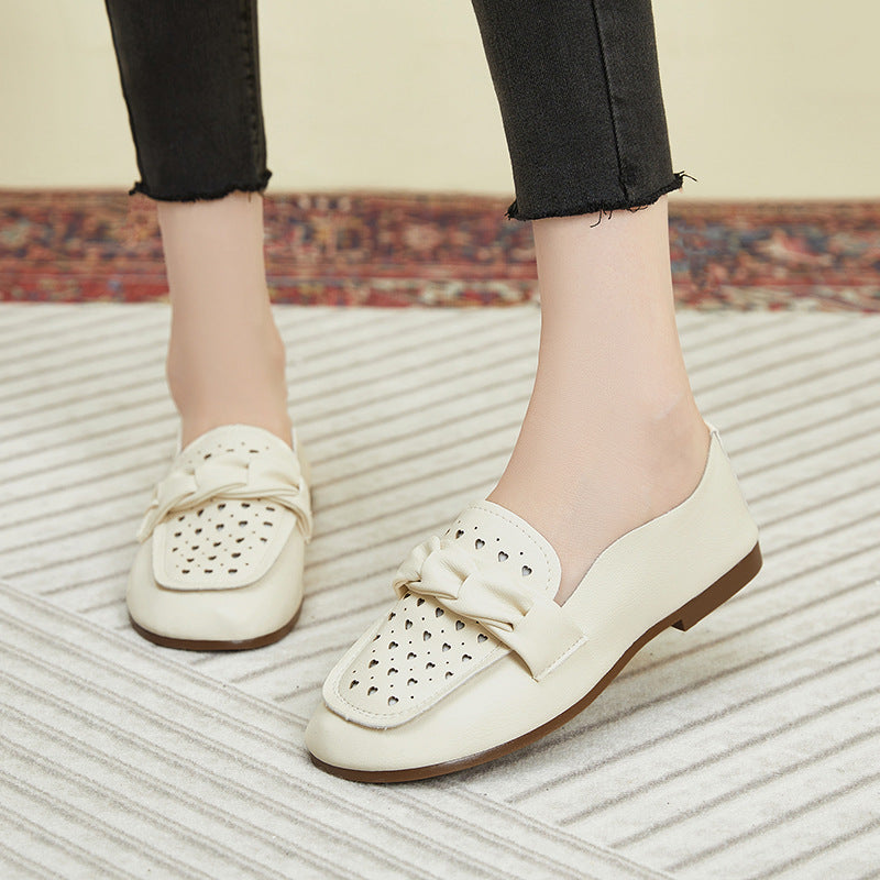 Damen Mokassins Bequem Schnallen-Design Modern