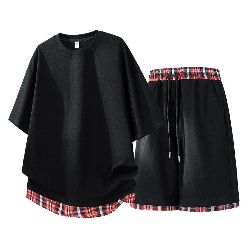Herren Freizeit Set Casual T-Shirt und Shorts