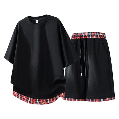 Herren Freizeit Set Casual T-Shirt und Shorts
