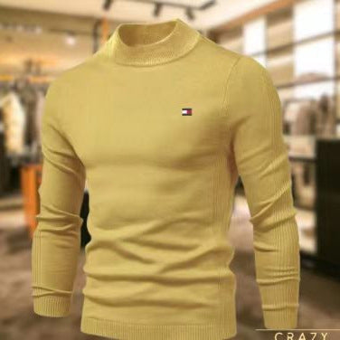 Herren Rollkragenpullover Weich Merinowolle Elegant