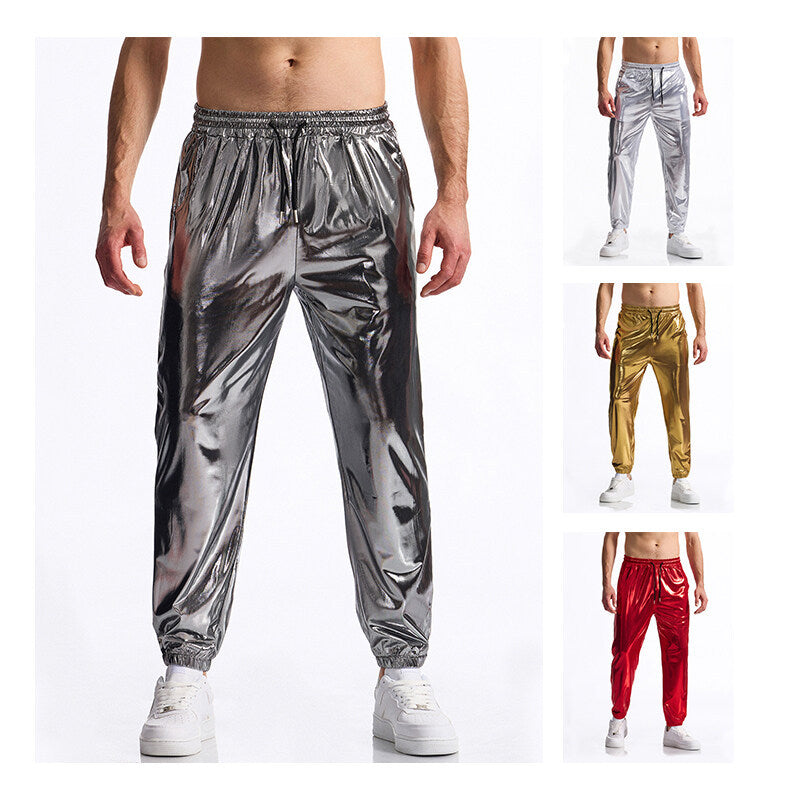 Herren Jogginghose Sportlich Elastisch Mit Reißverschluss Taschen