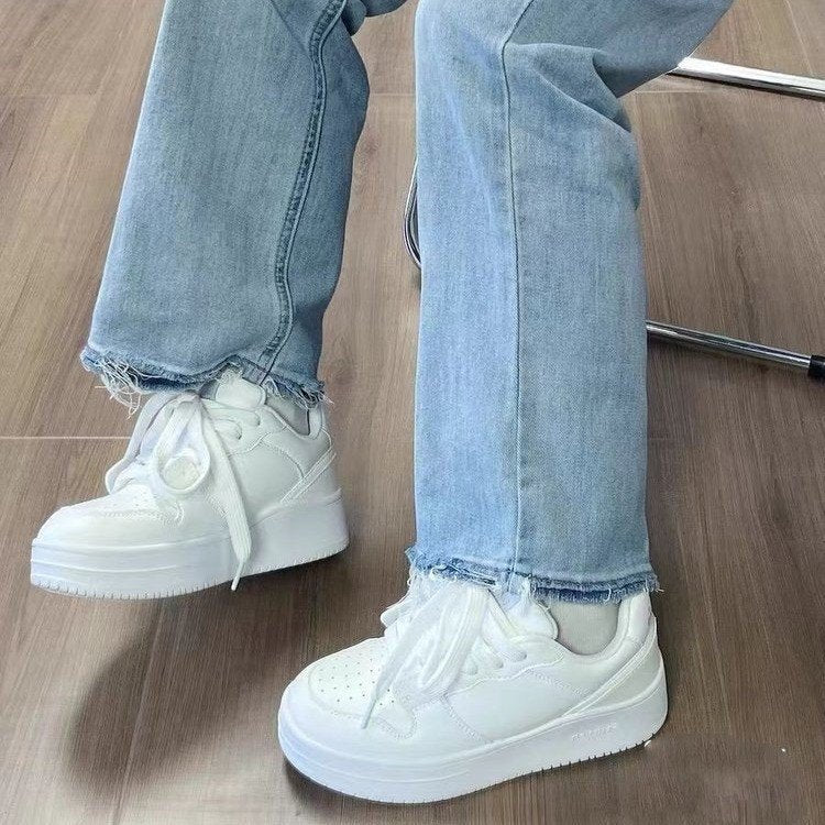 Damen SneakerSportliche Hohe Sohle Sneakers mit weicher Innensohle