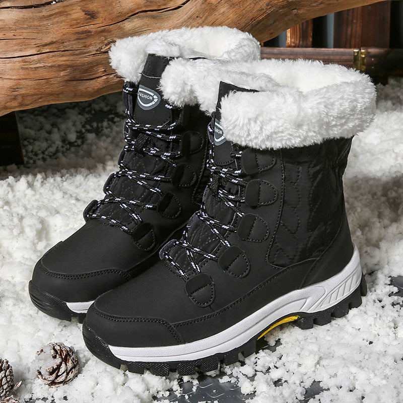 Damen Winterstiefel Isoliert Warm Rutschfest Schnee Stiefel