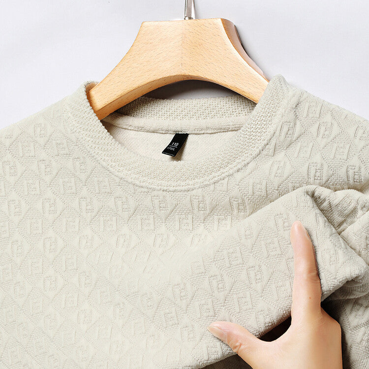 Herren Strickpullover Modern 3D Muster Hochwertig