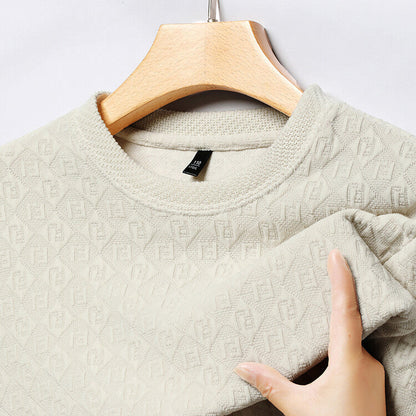 Herren Strickpullover Modern 3D Muster Hochwertig