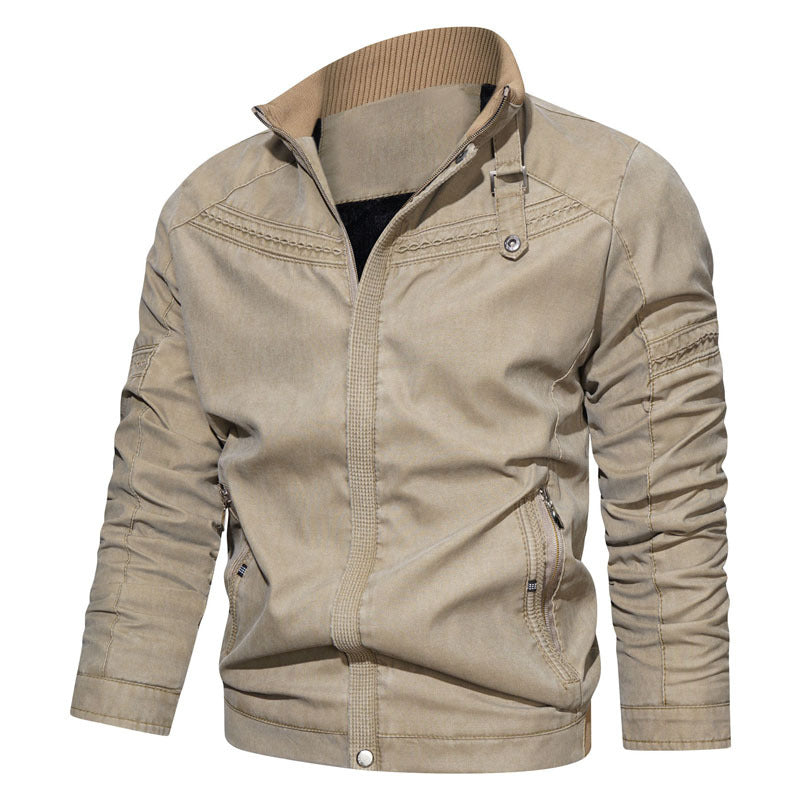 Herren Übergangsjacke Robust mit Steppung und Reißverschlusstaschen