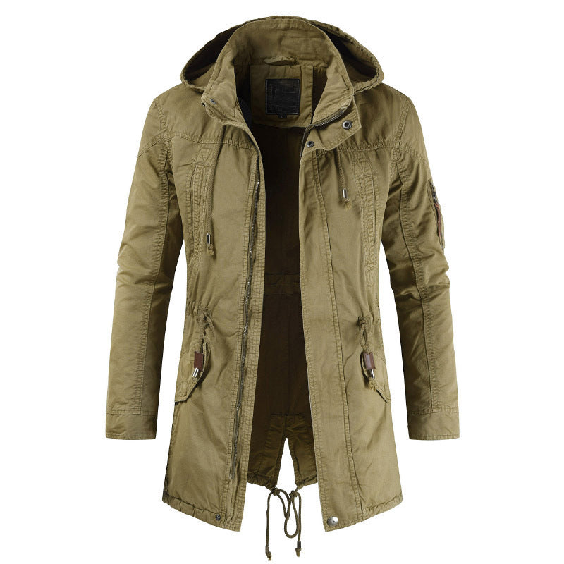 Herren Funktionsjacke Wasserdicht mit Reißverschluss und Verstellbare Kapuze