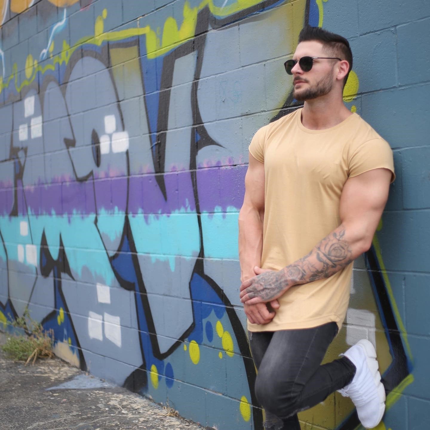 Herren Oversized T-Shirt Kurzarm Berlin Style