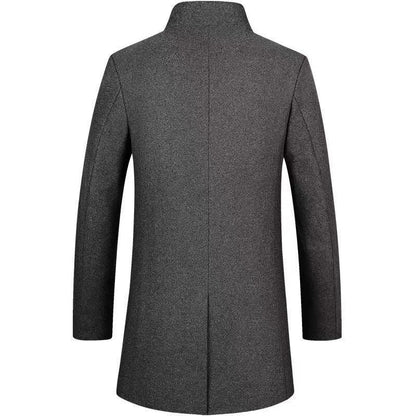 Herren Wollmantel Modern Klassisch Eleganter Schnitt