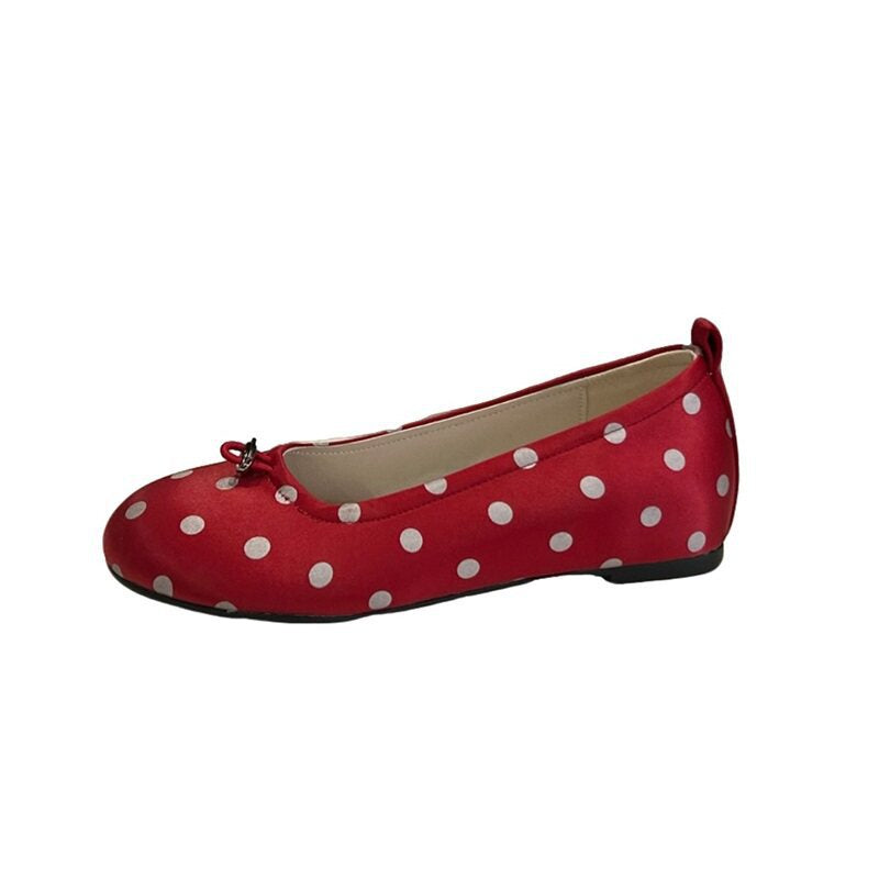 Damen Ballerinas Elegante Punkte Design Komfortabel