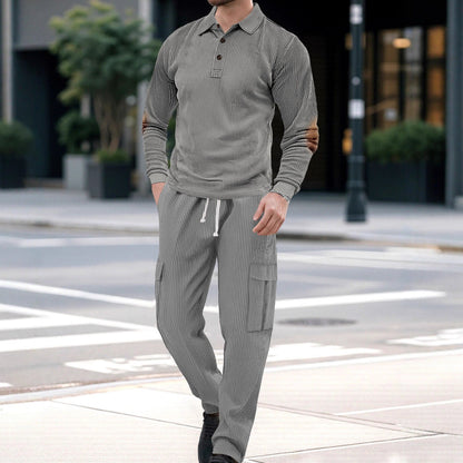 Herren Anzug Elegant Strukturiert Modern SlimFit