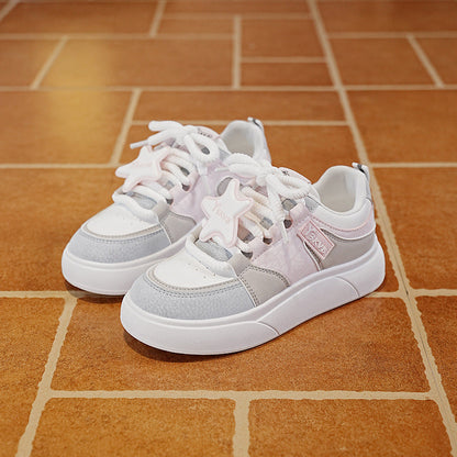 Damen Sneaker Sportlich Dekorativ Weiße Frauen Schuhe