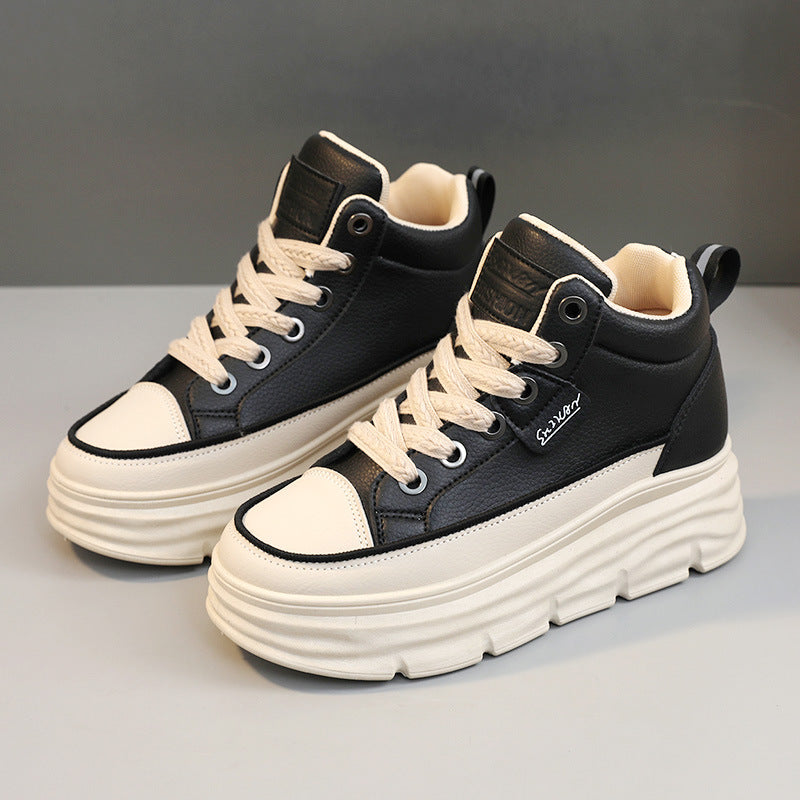 Damen Sneaker High-Top Sportschuhe bequem Laufsohle