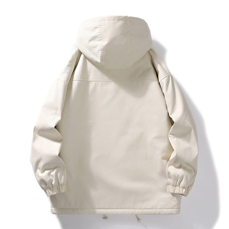 Herren Fleecejacke Warm Schützender Kragen Modern