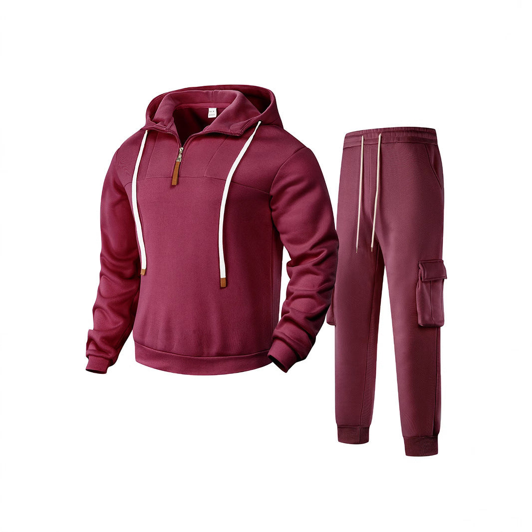 Herren Jogginganzug Sportlich Modern Reißverschluss Taschen