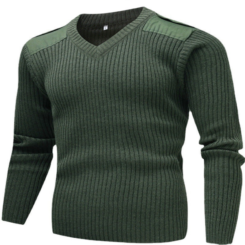 Herren Strickpullover V-Ausschnitt Modern Style