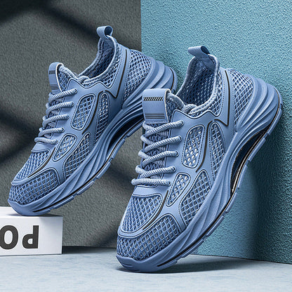 Damen Sneaker Sportlich Mesh Leichtlaufsohle