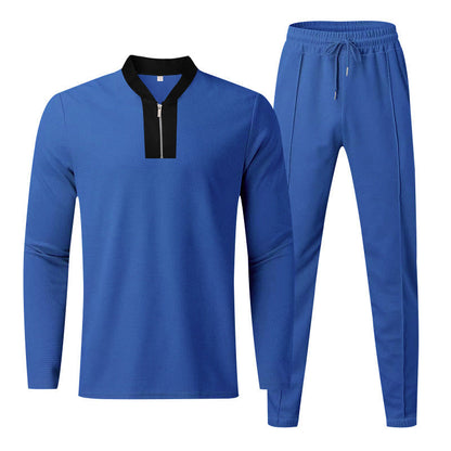 Herren Sportanzug Modern mit Kragen Reißverschluss
