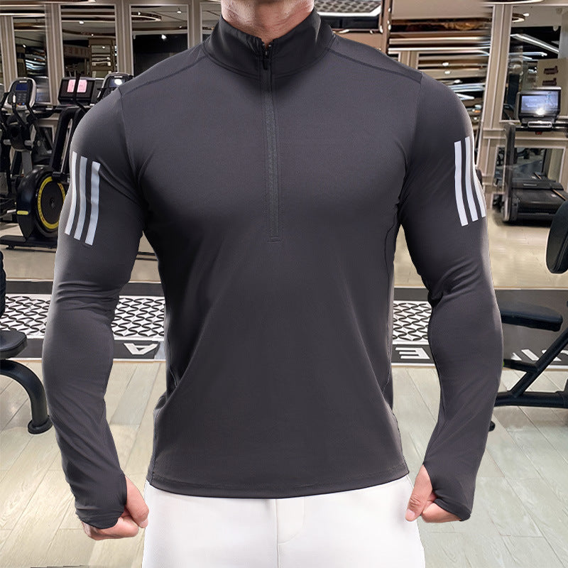 Herren Fitness-Oberteil Atmungsaktiv Kurzarm
