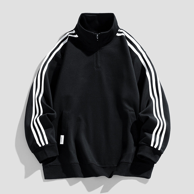 Herren Sportpullover mit Seitentaschen Modern Funktionell - BerlinGlamour