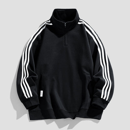 Herren Sportpullover mit Seitentaschen Modern Funktionell - BerlinGlamour