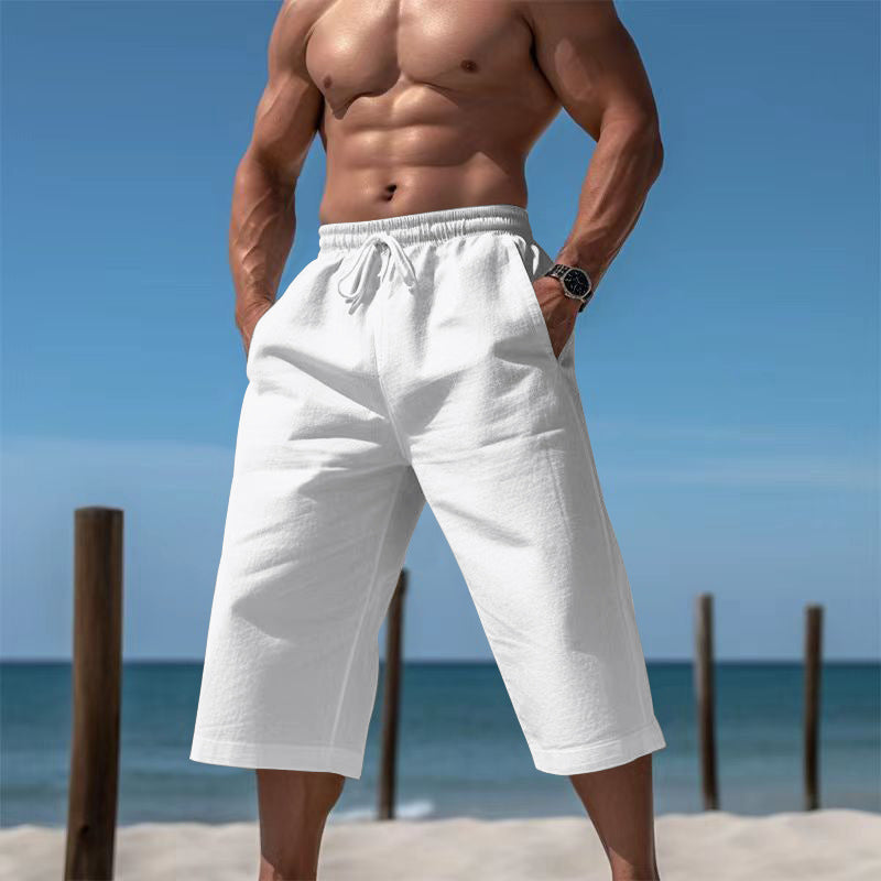 Herren Sommer-Shorts Bequem Elastisch Mit Taschen
