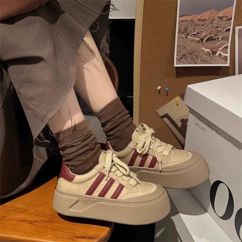 Damen Sneaker Hoch Plattform Extrahoch Mode