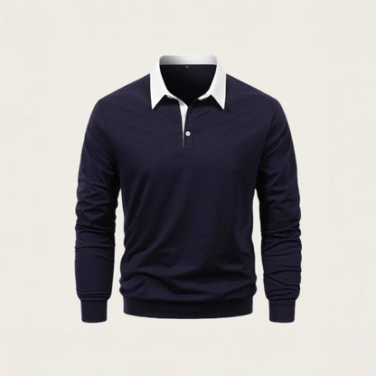 Herren Poloshirt Elegantes Baumwolle Kragen Modern