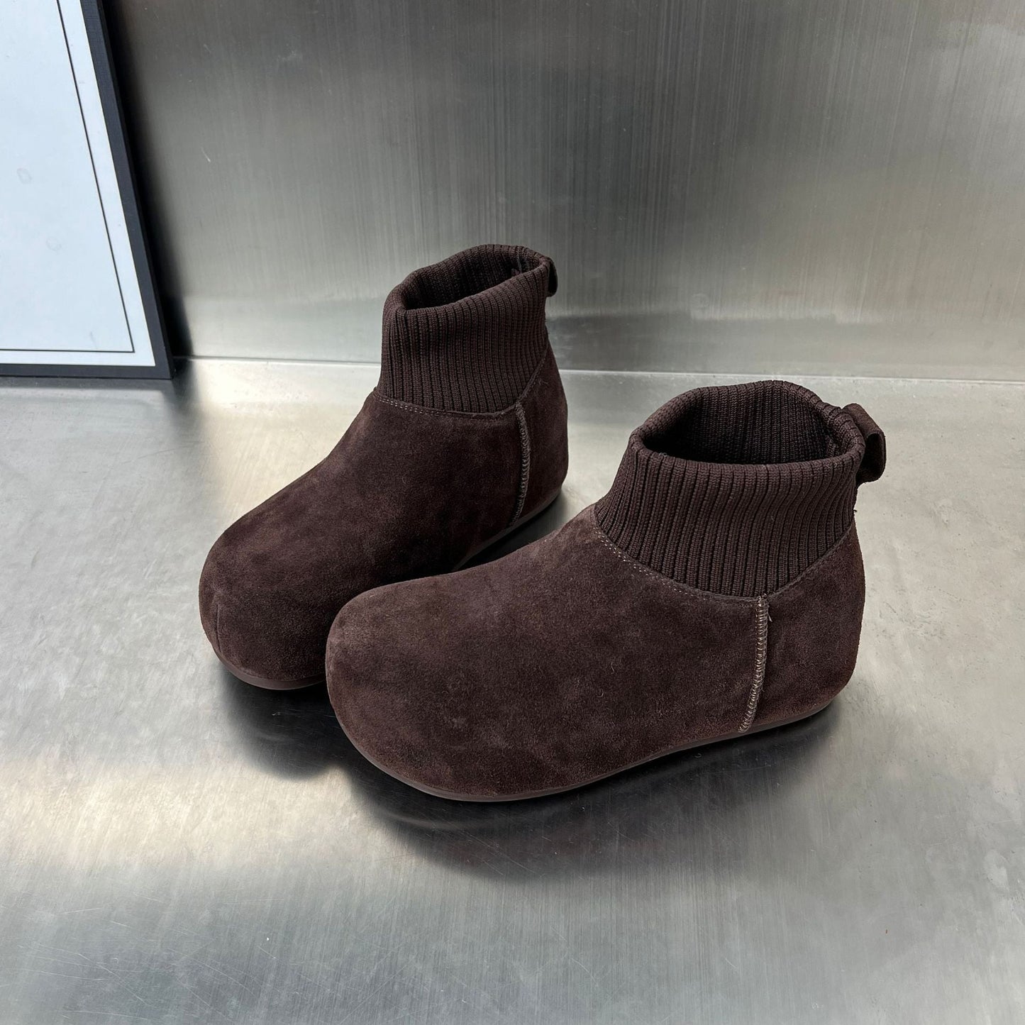 Damen Winterstiefel Bequem Weich Warm mit Kragen
