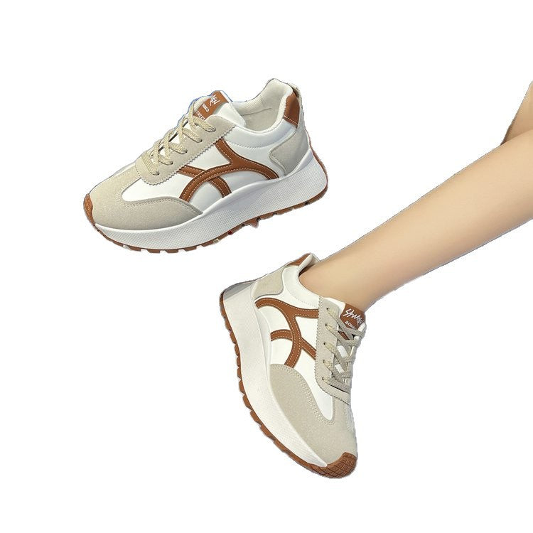 Damen Sneaker Sportlich Komfortabel Weiße Sneakers