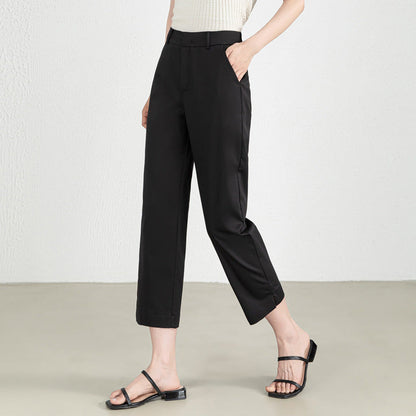 Damen Stoffhose Elastisch Elegant Mit Stretch