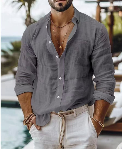 Herren Longsleeve Hemd Vielseitig Modern Berlin Stil