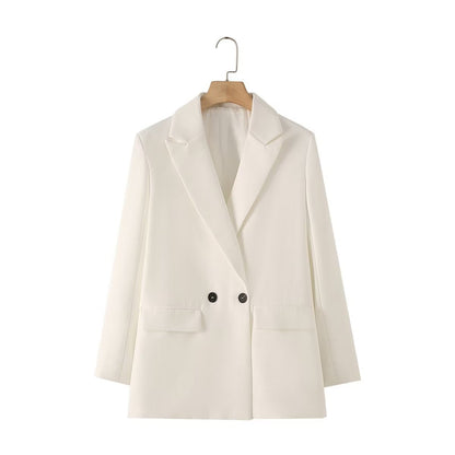Herren Blazer Zweireiher Klassisch Elegent