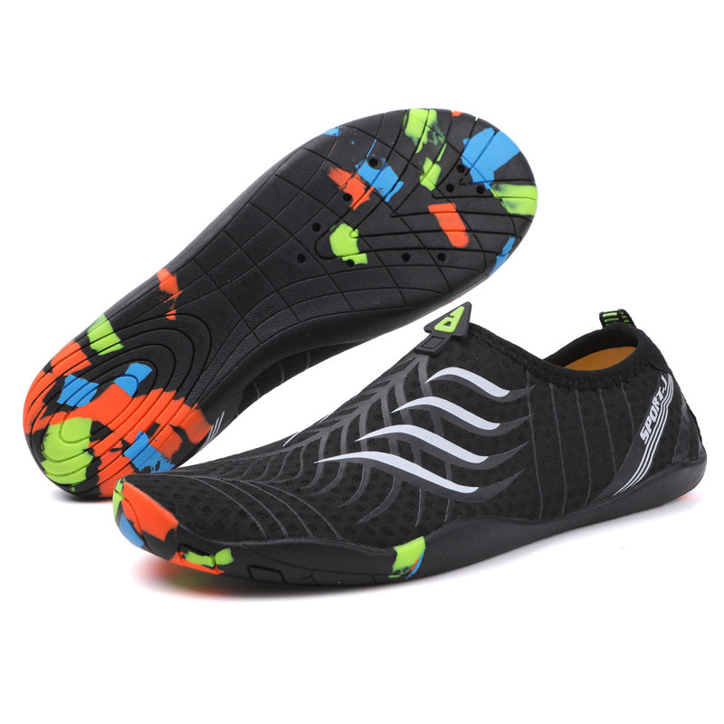 Damen Badeschuhe Rutschfest Flexibel Aqua Schuhe