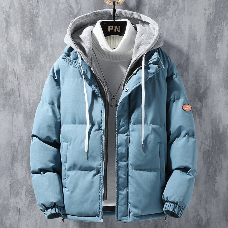 Herren Winterjacke Steppjacke Warm mit Abnehmbarer Kapuze - BerlinGlamour