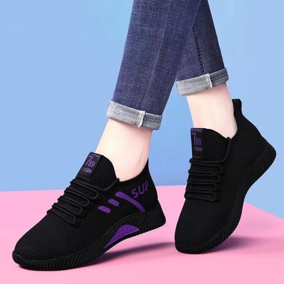 Damen Sneaker Atmungsaktiv Freizeit Schuhe Rutschfest Elastisch