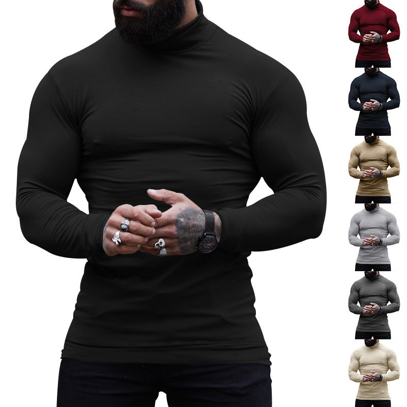 Herren Rollkragenpullover Feine Baumwolle Modern