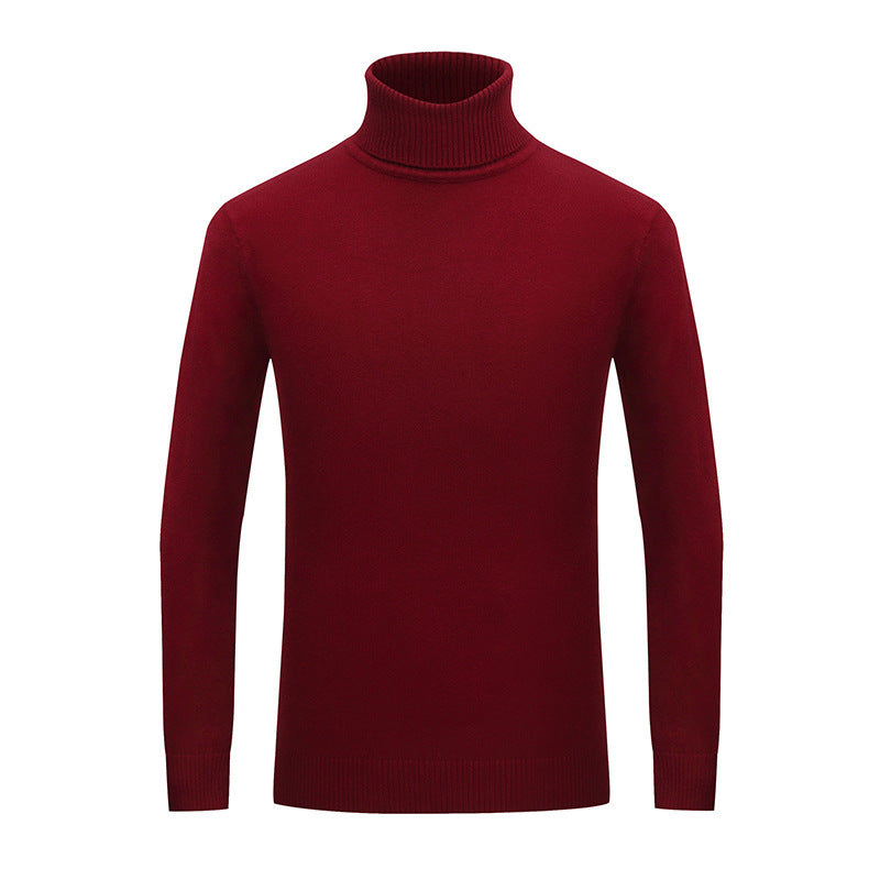 Herren Rollkragenpullover Feine Wolle Eleganter Style