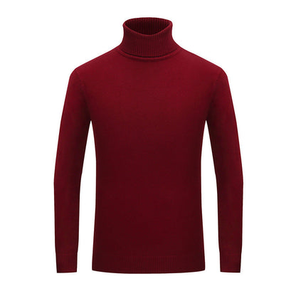 Herren Rollkragenpullover Feine Wolle Eleganter Style