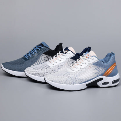 Damen Sneaker Komfortabel Atmungsaktiv Elastisch Schwarz
