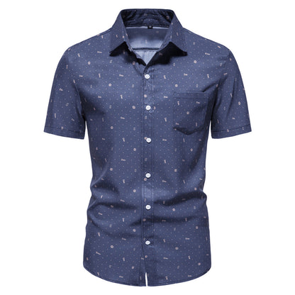 Herren Kurzarmhemd Modern Muster Berlin Style - BerlinGlamour