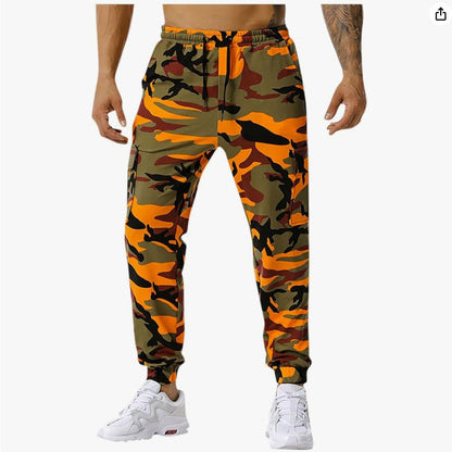Herren Cargohose Camouflage Muster Trendig Modern
