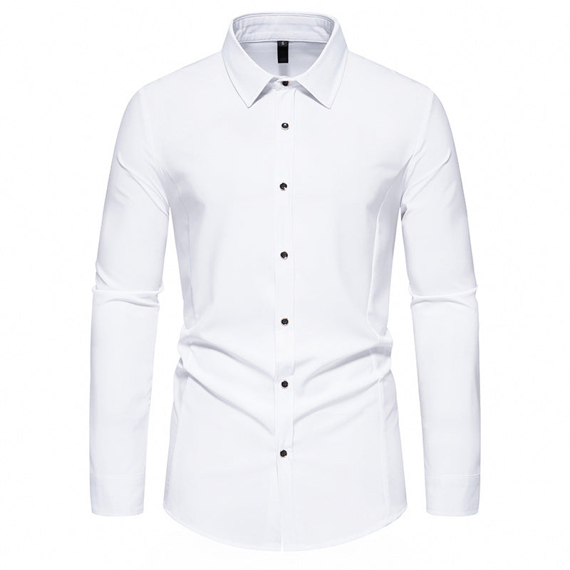 Herren Langarmhemd Elegant Slim Fit Modern