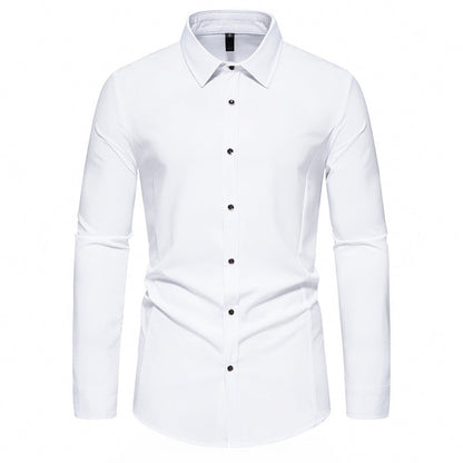 Herren Langarmhemd Elegant Slim Fit Modern