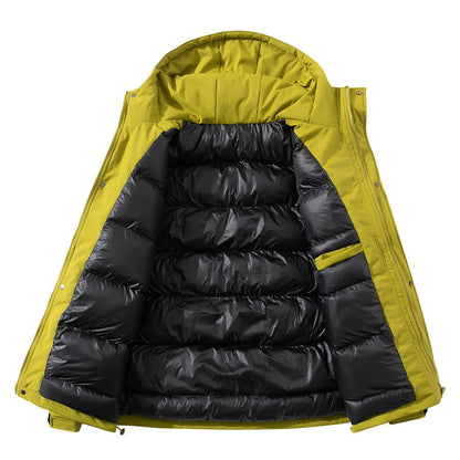 Herren Winterjacke Isolierend Warm mit Fleece-Innenfutter